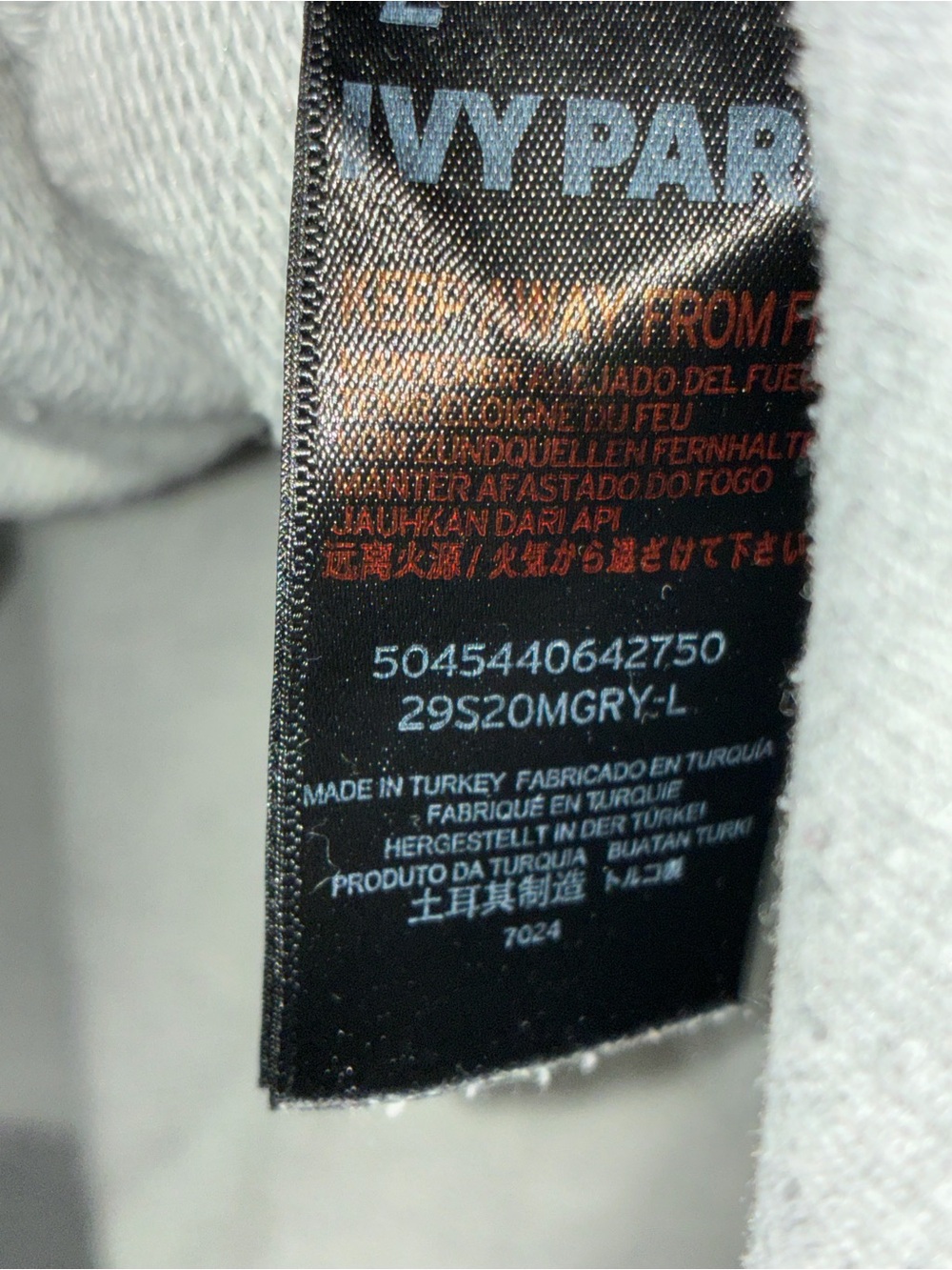 IVY PARK Gray Oversized Logo Crewneck Sweatshirt- Large - Picture 6 of 7